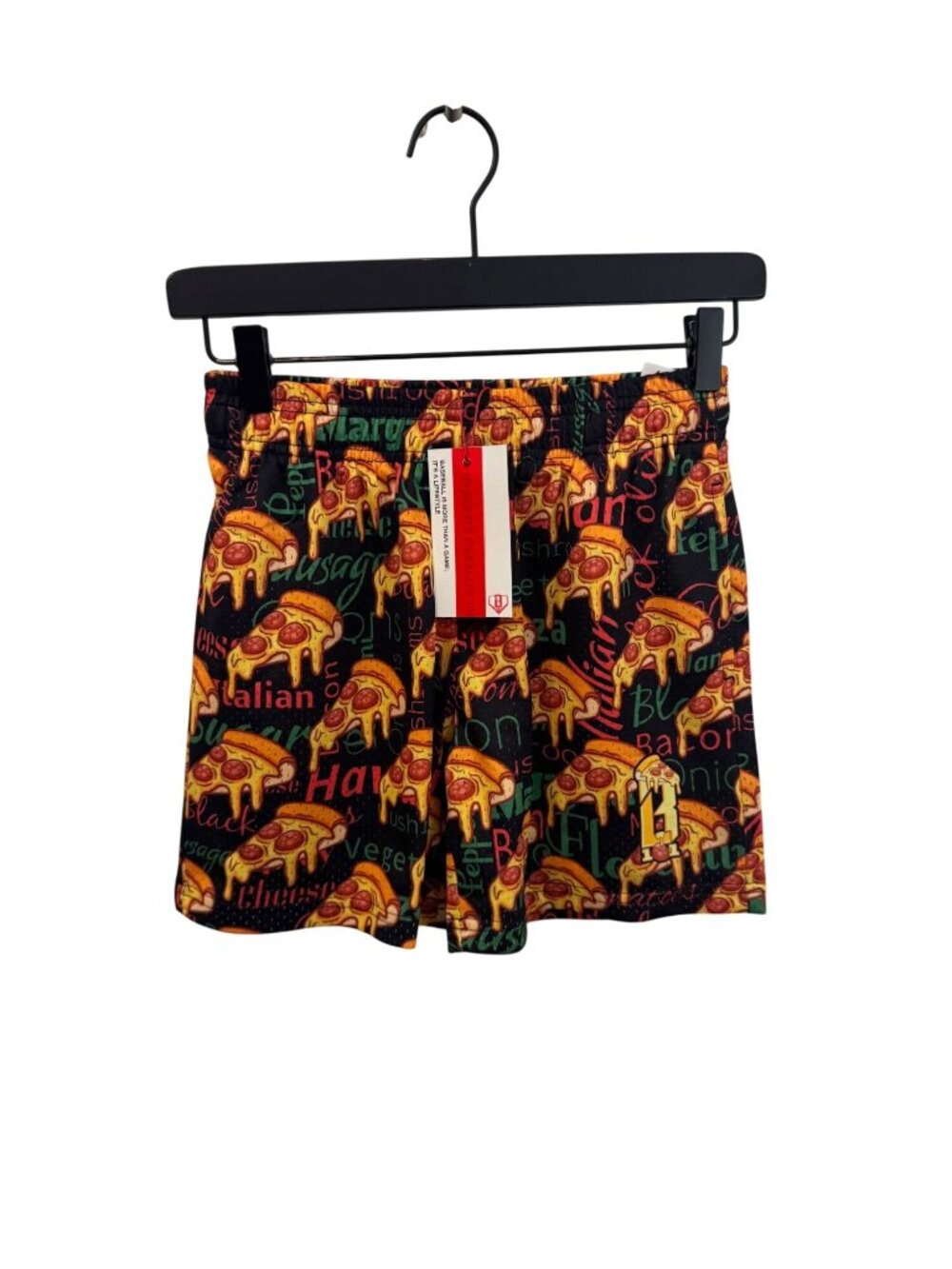 NWT Baseball 101 pizza shorts size medium